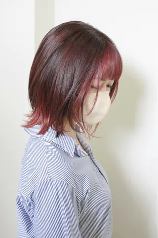 ミディアム カラー 土居 正季のヘアスタイル