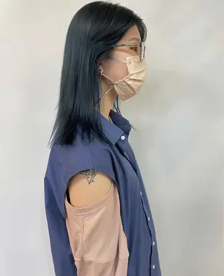 セミロング 田中 碧のヘアスタイル