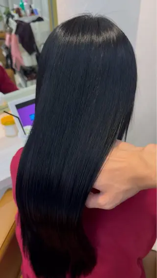 ロング 韓国ヘア/レイヤー/ 美髪矯正/SHUのヘアスタイル