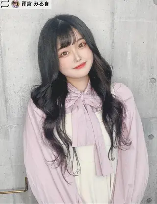 セミロング カラー SHURI❤️‍🔥 中/韓mix ♡のヘアスタイル