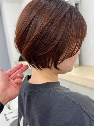 ショート ショート/ボブ/ 白髪ぼかし/しんやのヘアスタイル