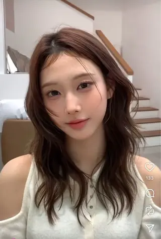 ロング コテ巻き風パーマ SHONOのヘアスタイル