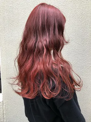 ミディアム カラー ツキノキ ミナのヘアスタイル