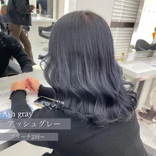セミロング カラー ヘアアレンジ 🤍CANDY横浜 【公式】🤍のヘアスタイル