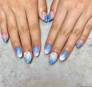 セミロング cattleya nailのネイルデザイン