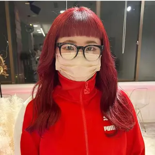 ロング カラー 🎀ダブルカラー/ ピンク×ガーリー🎀のヘアスタイル