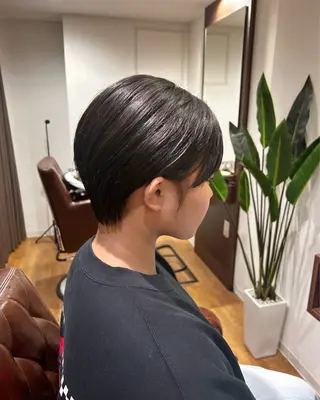 ショート YUZA grow hair 【ユーザ グロウ ヘア】所属・縮毛矯正/似合わせ カット/伊藤はるかのヘアスタイル