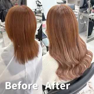 ロング 馴染ませNo.1🧃 エクステ・アレンジのヘアスタイル