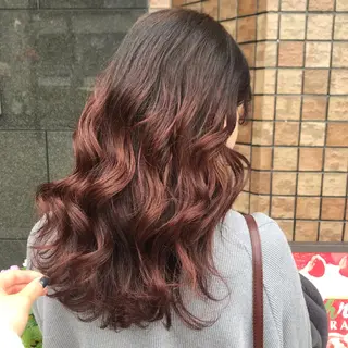 セミロング カラー ヘアアレンジ knock【ノック】所属・烏丸韓国ヘア🇰🇷 ayaka🎀のヘアスタイル