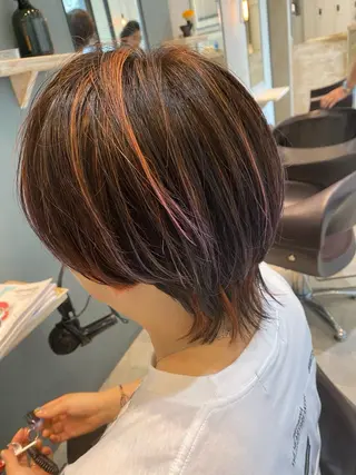 ショート カラー AUBE hair ales福岡平尾店所属・塚本 昂のヘアスタイル