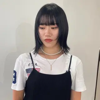 ショート カラー nonoka オリーブ/レイヤーのヘアスタイル