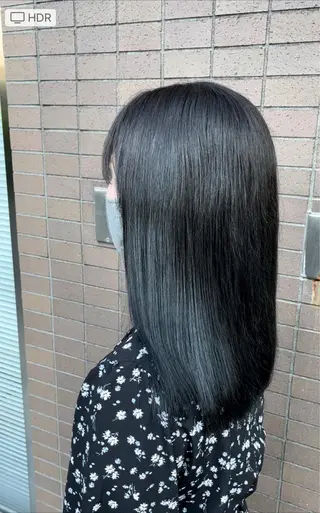 ロング メンズバレイヤージュ 斉藤春のヘアスタイル