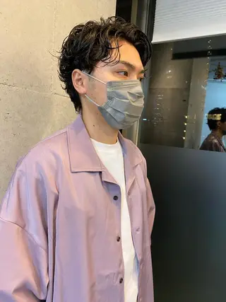 パーマ メンズ YinYang所属・川﨑 章弘のヘアスタイル