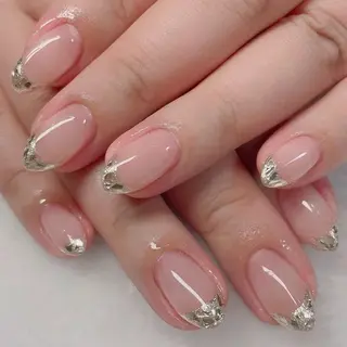 ネイル フィルイン、長さ出し 深爪矯正のネイルデザイン