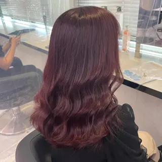 セミロング カラー ヘアアレンジ ピンク・ベージュ🩰 カラー🫧とらのヘアスタイル