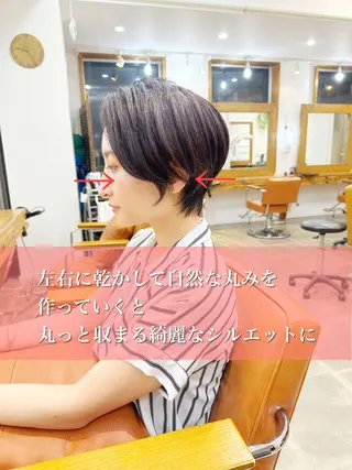 ショート newline銀座所属・👑銀座ショート/ 絶壁補正/金子涼👑のヘアスタイル