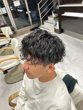 ショート パーマ メンズ メンズパーマ 💈後閑和真💈のヘアスタイル