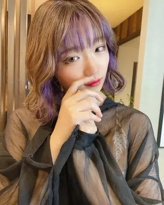 ミディアム カラー 具志 正太のヘアスタイル