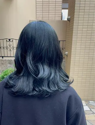 カラー えんぐちとも／透明感 カラー／博多ボブのヘアスタイル