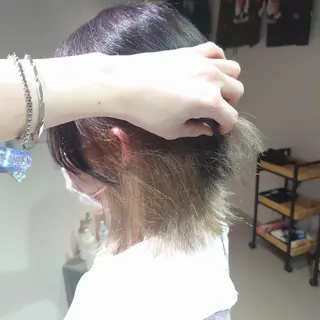 ミディアム カラー iss所属・メンズ/パーマ特化 /波巻き/林洋平のヘアスタイル