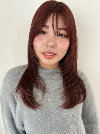 ロング カラー いりえ しゃけのヘアスタイル