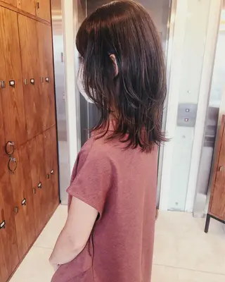 ミディアム 鎌倉 彩のヘアスタイル