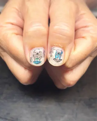 ネイル 手書きが得意🖌️ Y’s  nailのネイルデザイン