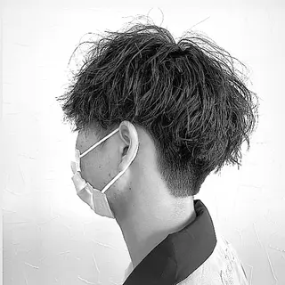 ショート パーマ メンズ cotton 松本店所属・cotton松本店 たかゆきのヘアスタイル