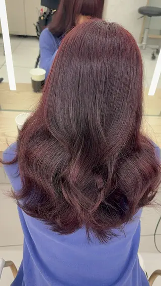 ロング 韓国レイヤー/ 顔まわり/西野和裕のヘアスタイル