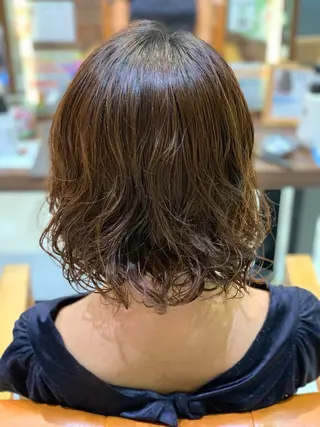 ショート パーマ 髪質改善/縮毛矯正 ツヤ髪🩷さつきのヘアスタイル