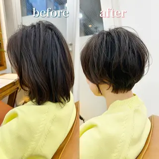 ショート newline銀座所属・👑銀座ショート/ 絶壁補正/金子涼👑のヘアスタイル