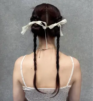 ロング Daisy🎀透け感 カラー🎀JUNAのヘアスタイル