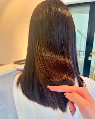 セミロング カラー Erina /髪質改善/艶髪🩵のヘアスタイル