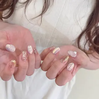 ネイル 𝕄𝕚𝕪𝕦🤍 自由が丘⌇パラジェルのネイルデザイン