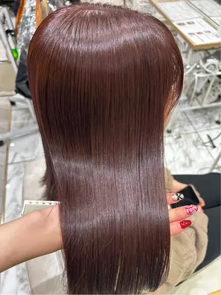セミロング カラー yurika🎀 透明感カラーのヘアスタイル