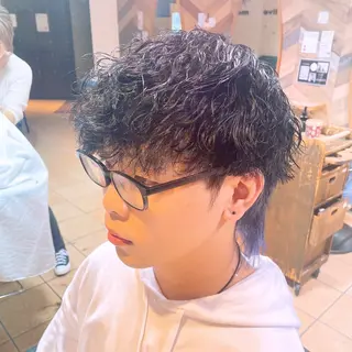 ショート カラー パーマ メンズ すげさやか ✨メンズカットパーマのヘアスタイル