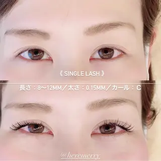 マツエク・マツパ HereMERRY（ヒアメリー）所属・HereMERRY ホリノウチリエのマツエク・マツパデザイン