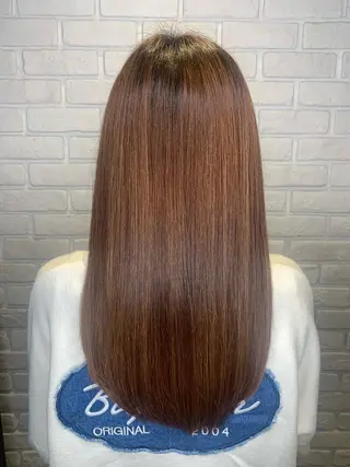 ロング 髪質改善/縮毛矯正 艶カラー/珠聡のヘアスタイル