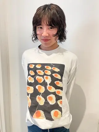 ミディアム パーマ Luca🟠 ticro hairのヘアスタイル