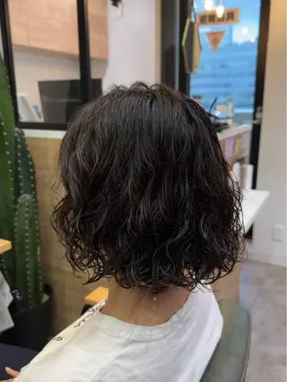 ショート パーマ 縮毛矯正/艶髪カラー /パーマ/ひふみ🌱のヘアスタイル