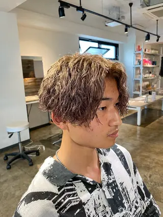 カラー パーマ メンズ メンズパーマ 特化/中川拓也のヘアスタイル