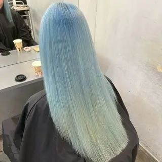 ロング カラー ブリーチ/ハイトーン ボブ🐥HIYORIのヘアスタイル