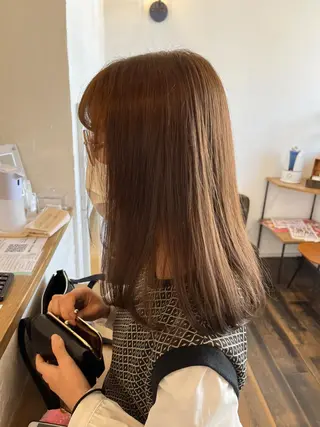 ミディアム カラー 伊藤ゆかり/髪質改善 /透明感カラーのヘアスタイル