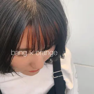 ミディアム カラー RINA🧤 デザインとボブのヘアスタイル