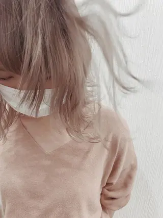 ミディアム カラー 🌿nudeカラー/ レイヤー/藤原🌿のヘアスタイル