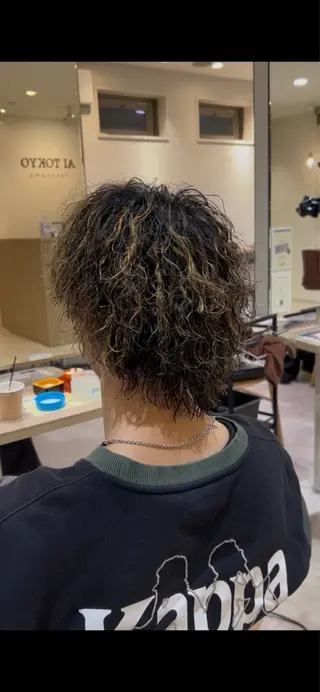 パーマ メンズ いぶき/透明感カラー 🎨メンズパーマ🔥のヘアスタイル