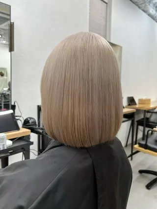 ショート カラー 韓国/ハイトーン/ ボブ🎀MIKU🎀のヘアスタイル