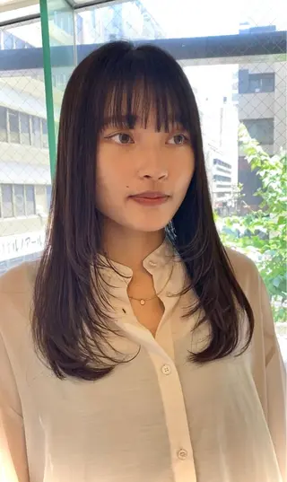 ロング カラー 髪質改善/白髪ぼかし レイヤー　🌱千咲季のヘアスタイル