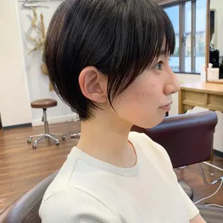 ショート 縮毛矯正/ショート/ レイヤー/畑中正敏のヘアスタイル