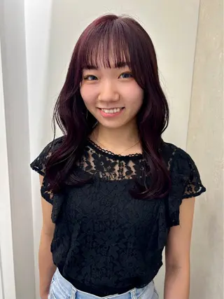 セミロング ハイトーン/レイヤー nail 百咲💌のヘアスタイル